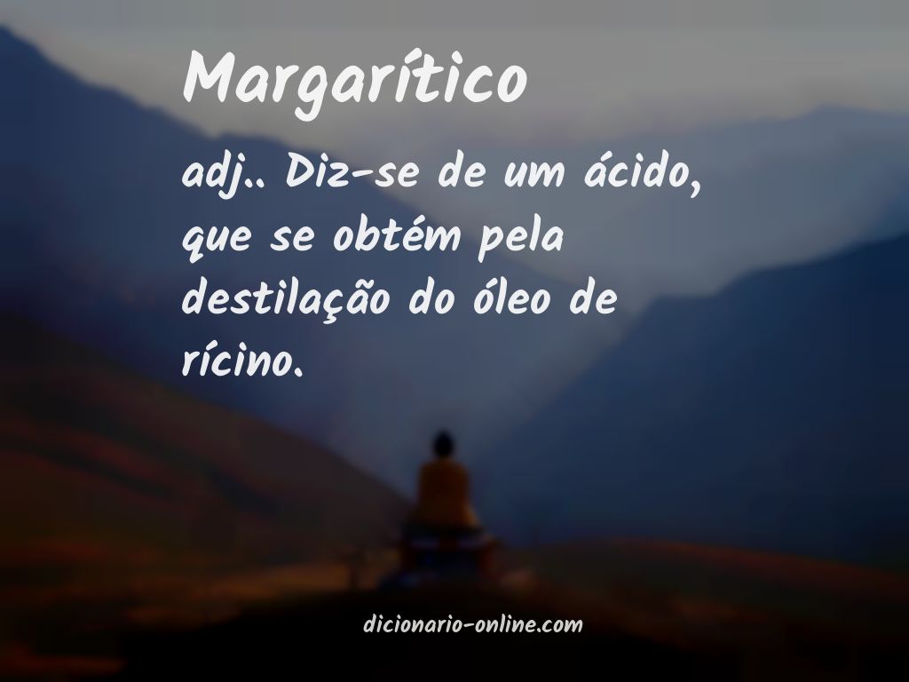 Significado de margarítico