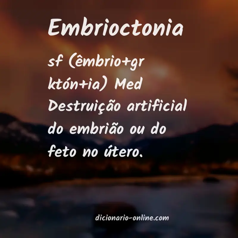 Significado de embrioctonia