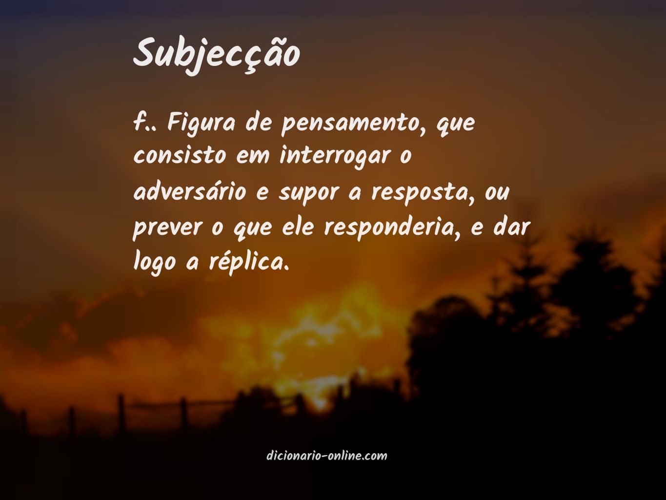 Significado de subjecção