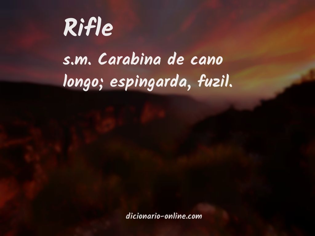 Significado de rifle