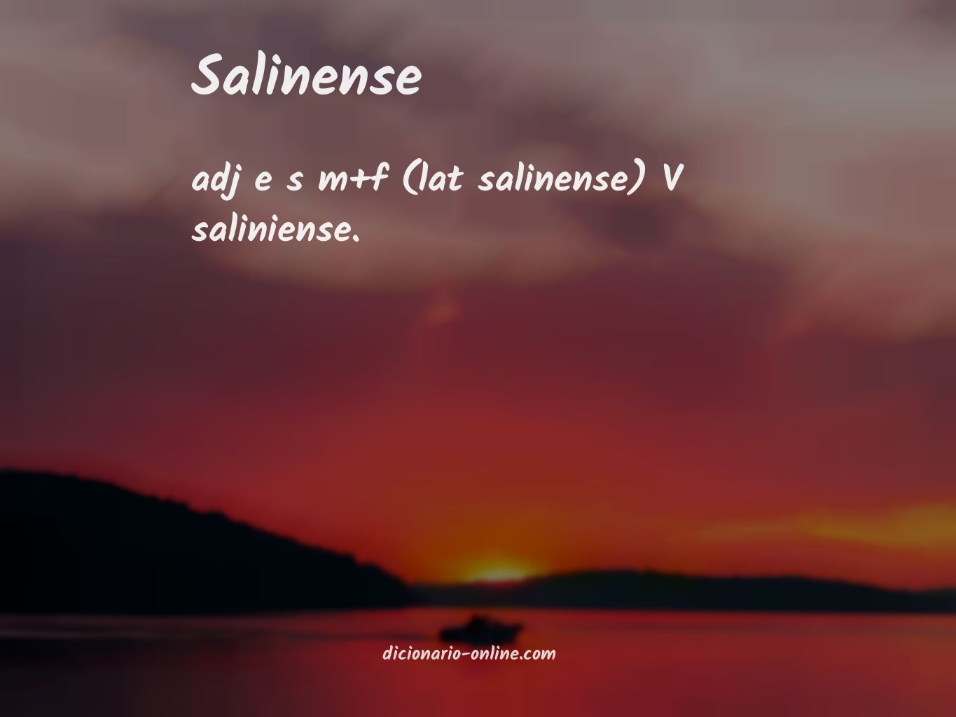 Significado de salinense