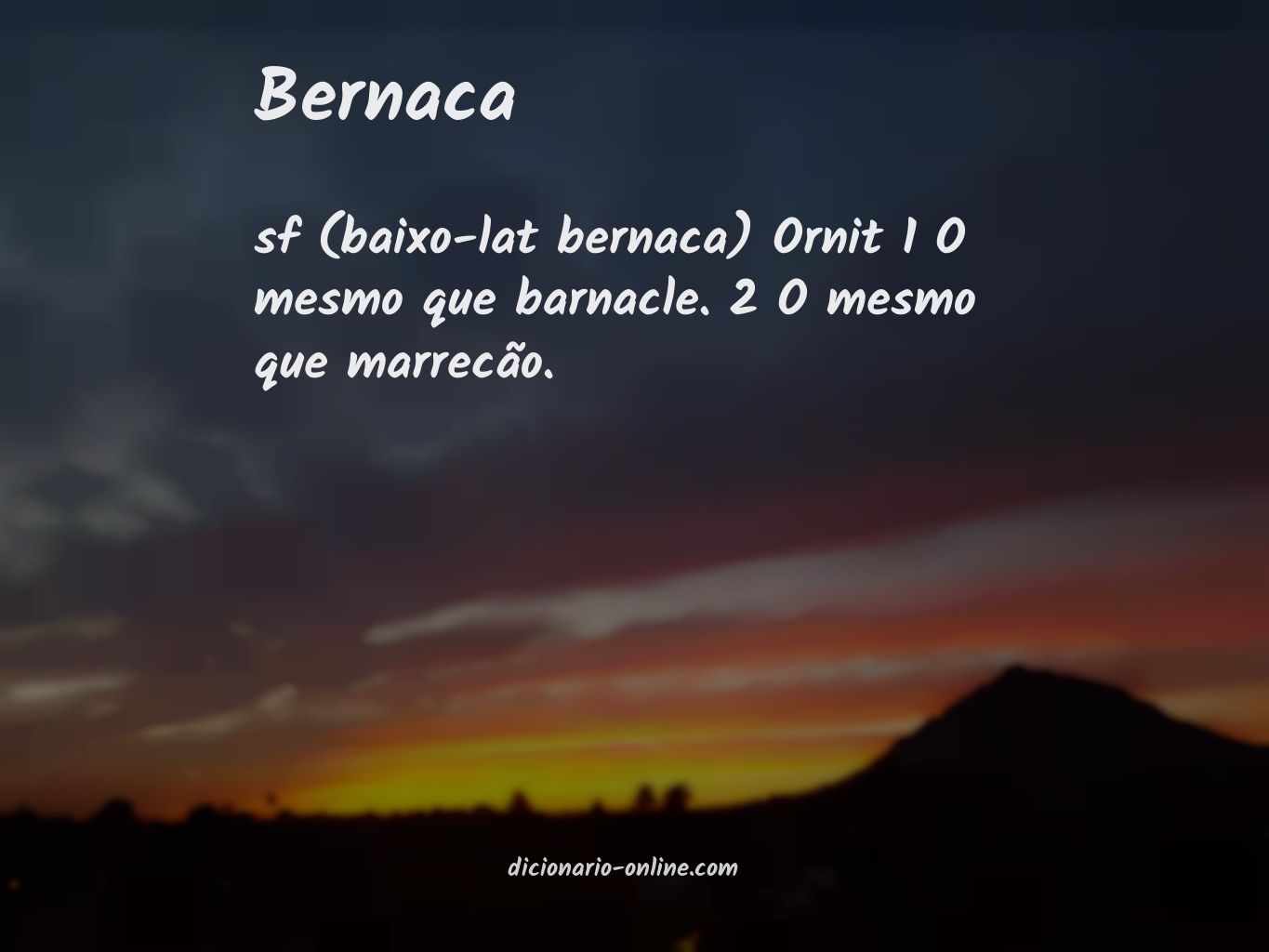 Significado de bernaca