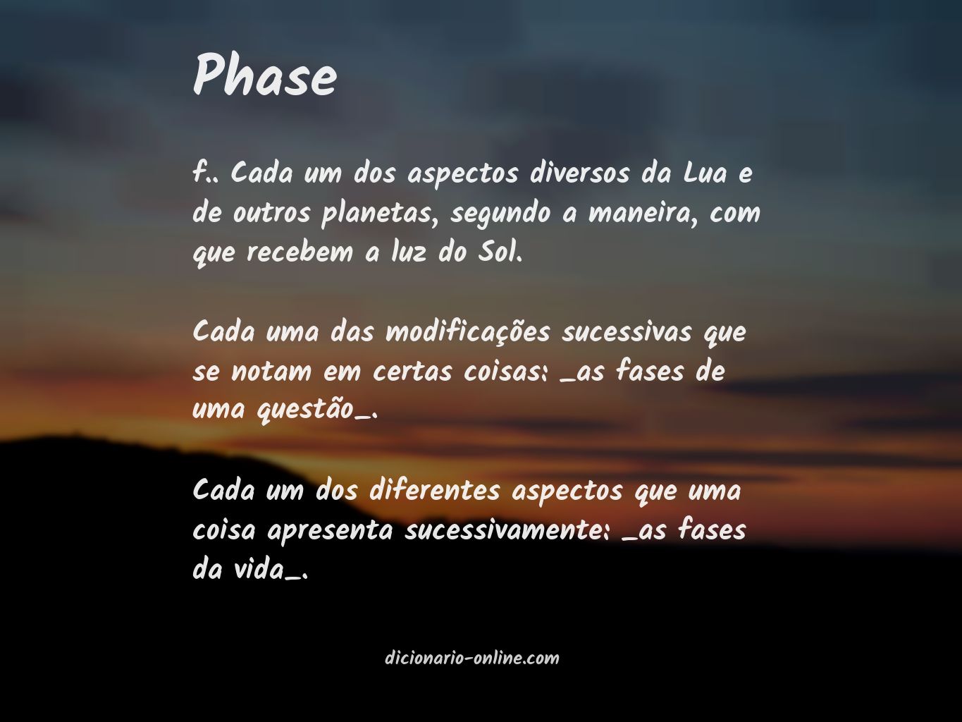 Significado de phase