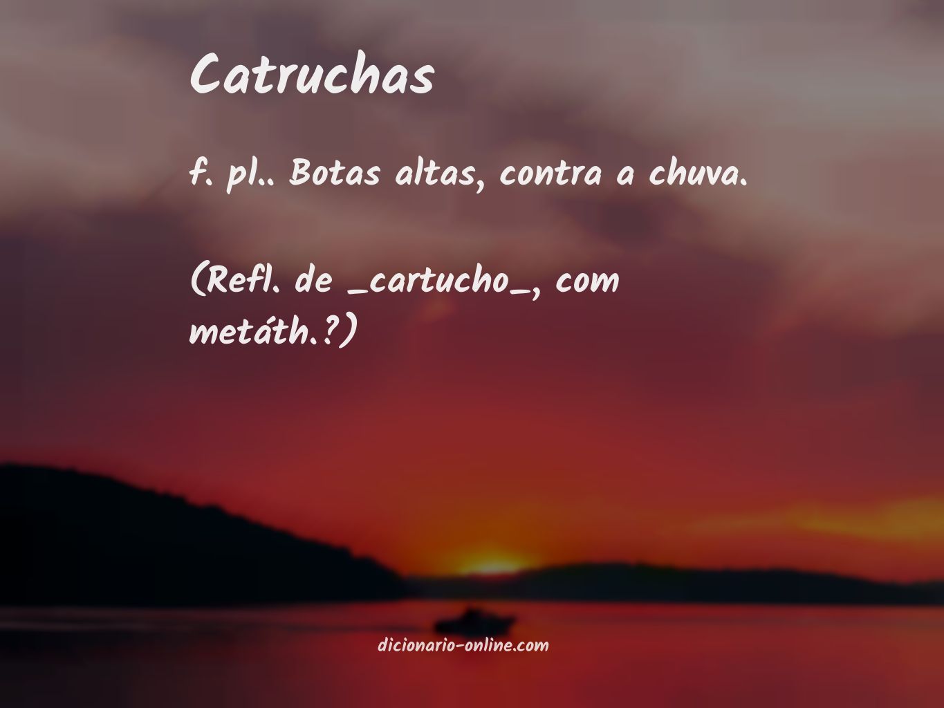 Significado de catruchas