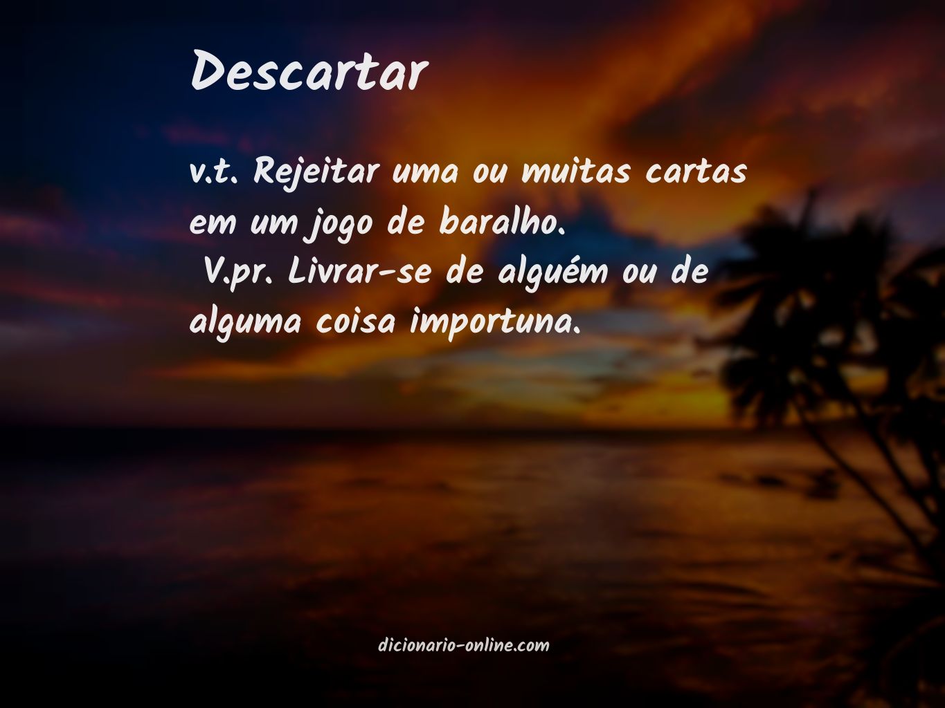 Significado de descartar