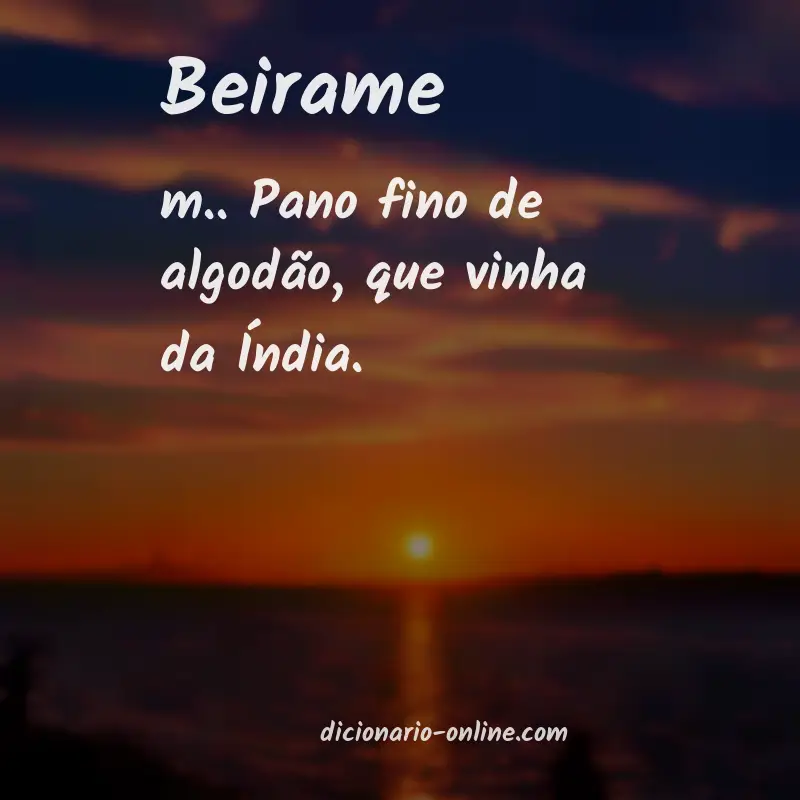 Significado de beirame