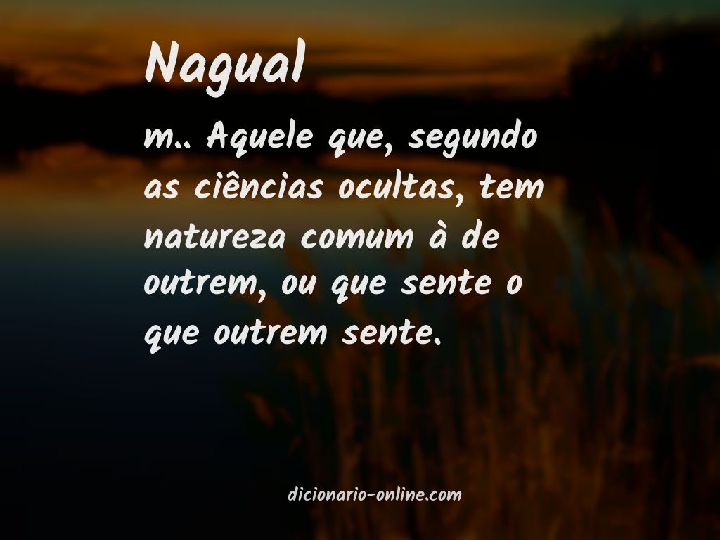 Significado de nagual