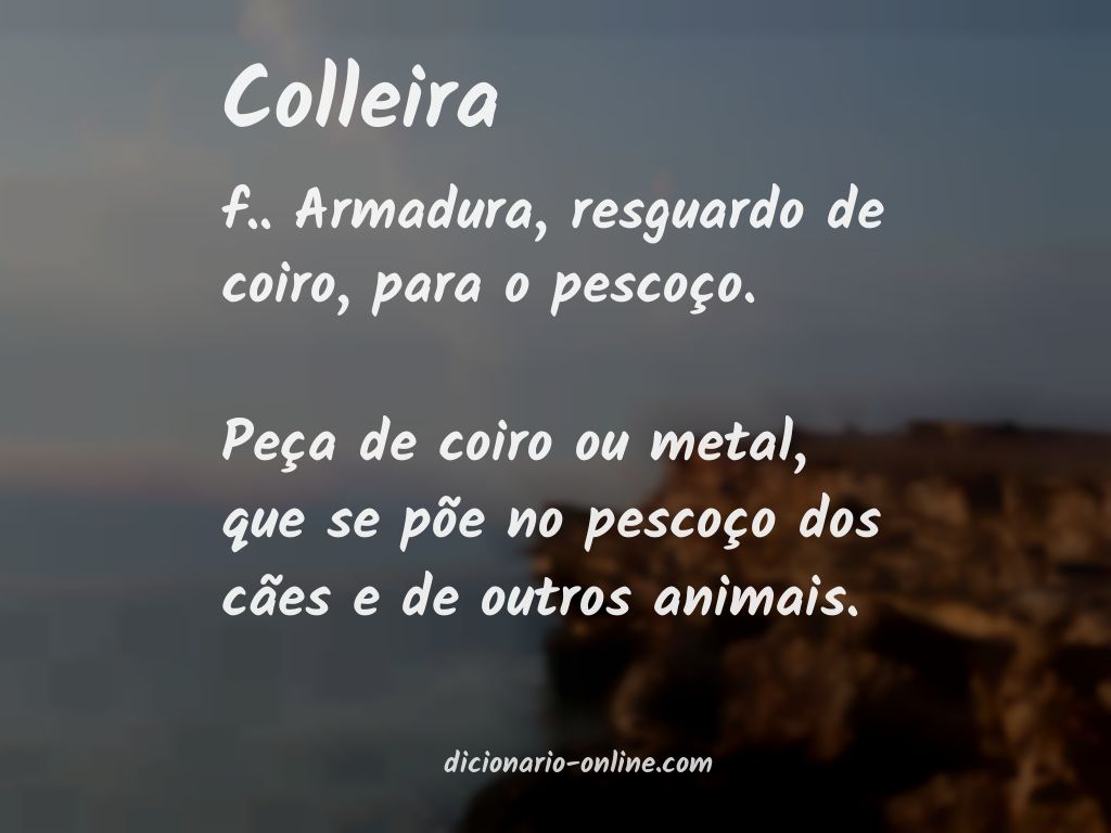 Significado de colleira