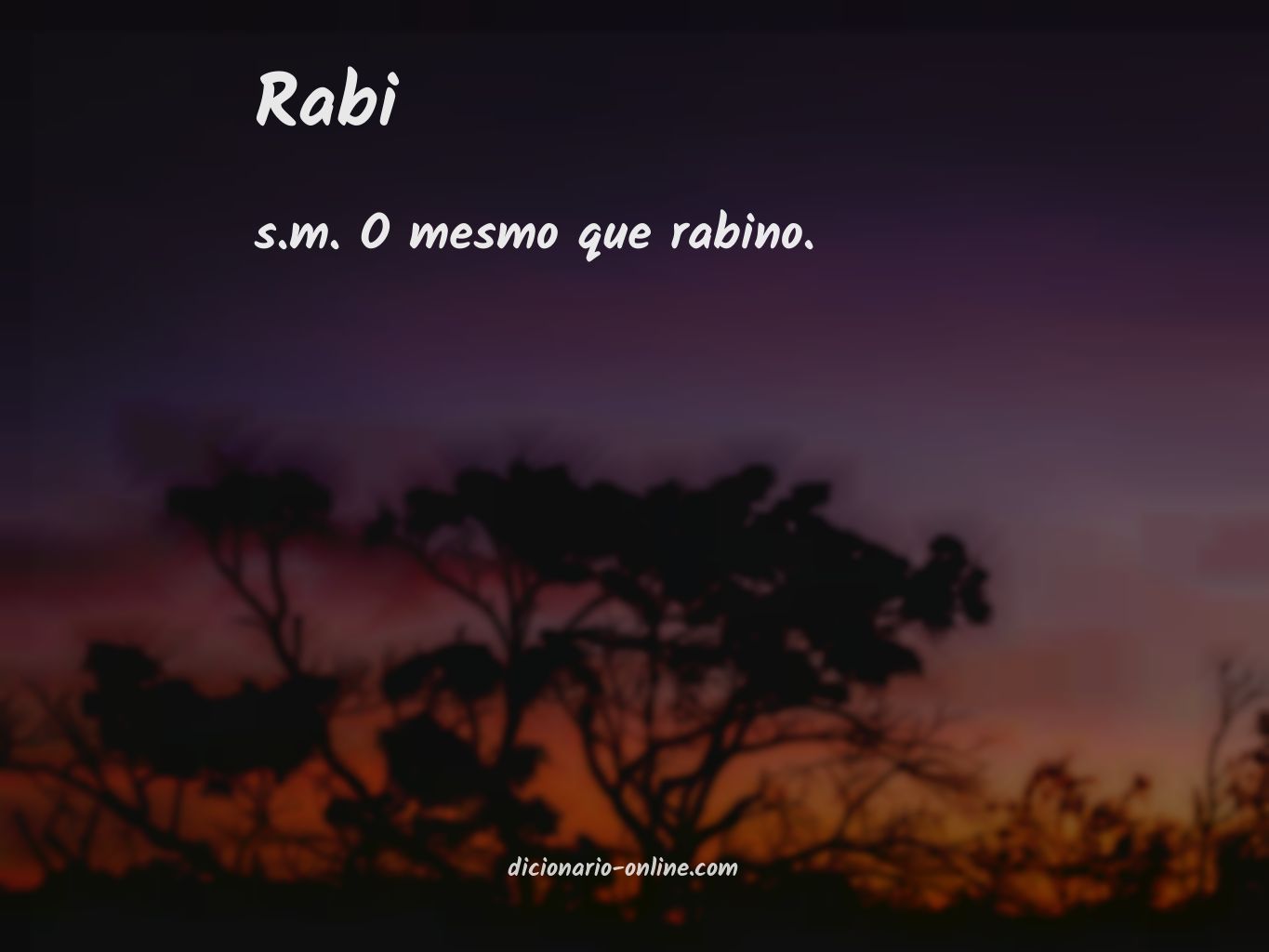 Significado de rabi
