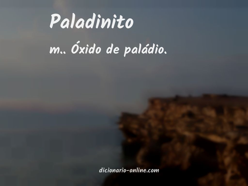 Significado de paladinito