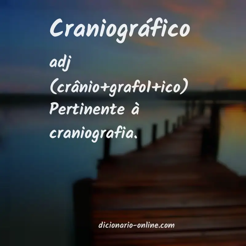 Significado de craniográfico