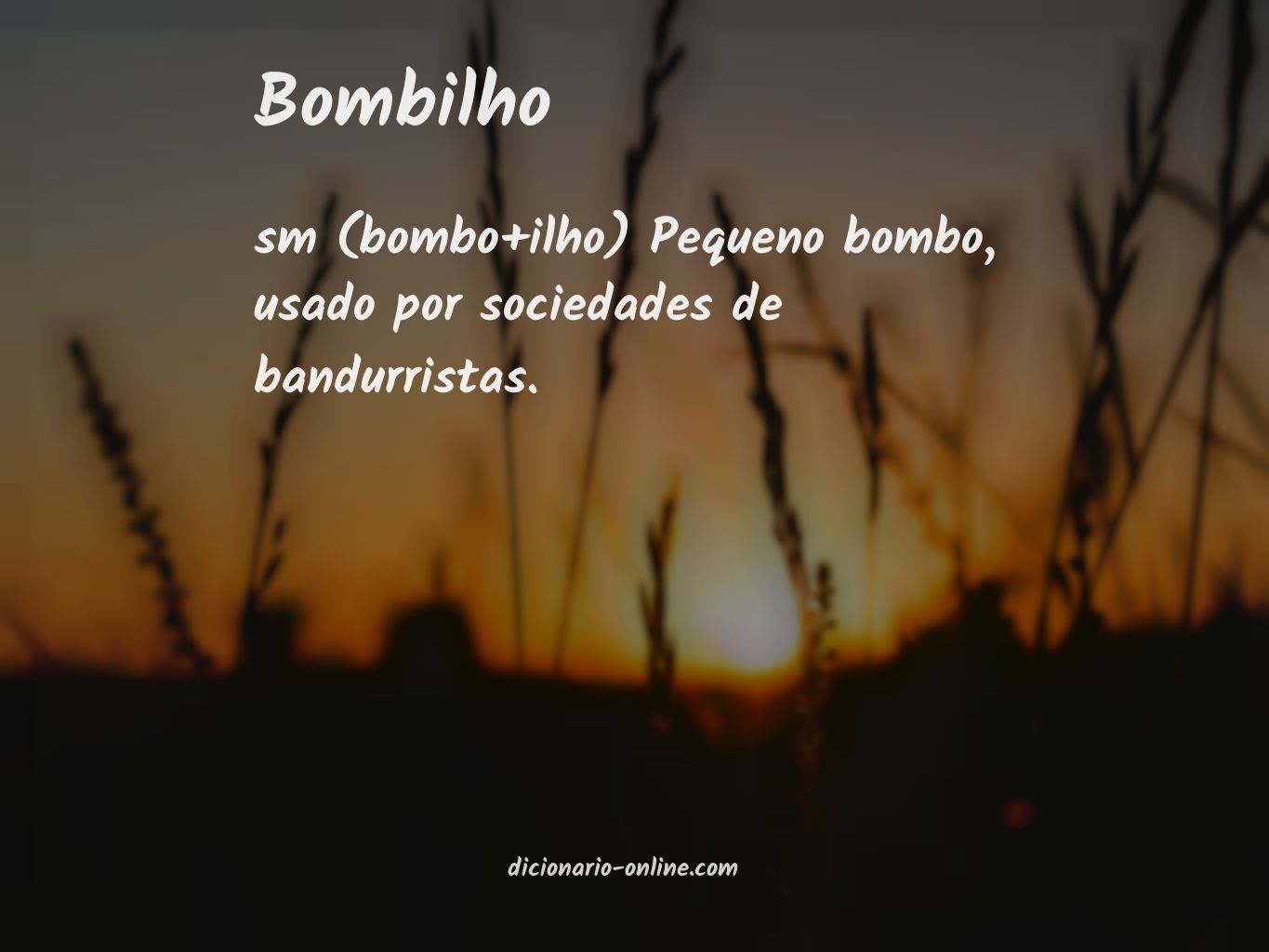 Significado de bombilho