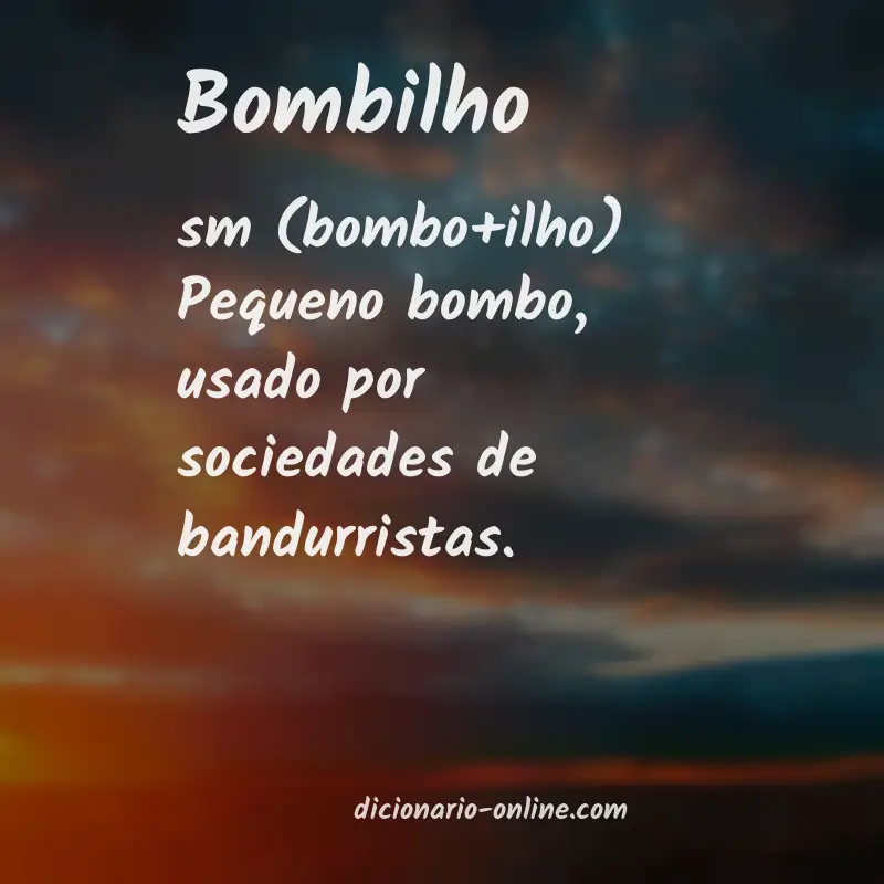 Significado de bombilho