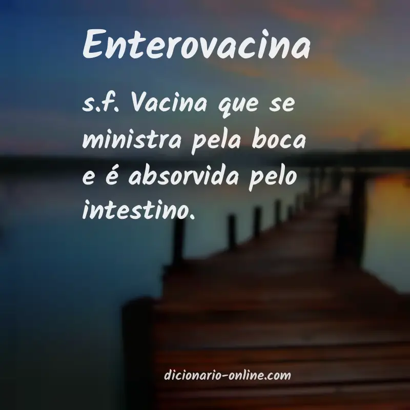 Significado de enterovacina