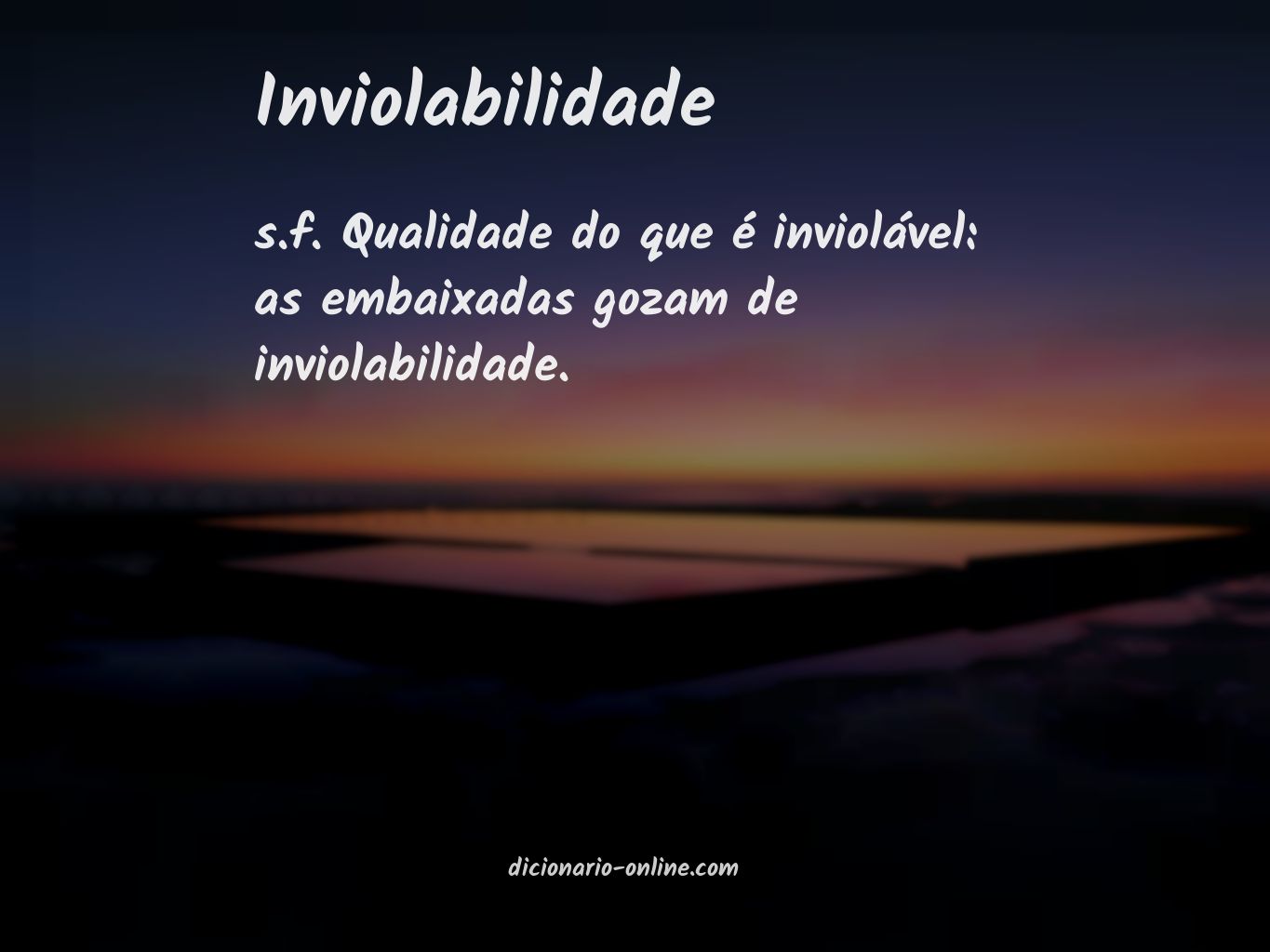 Significado de inviolabilidade