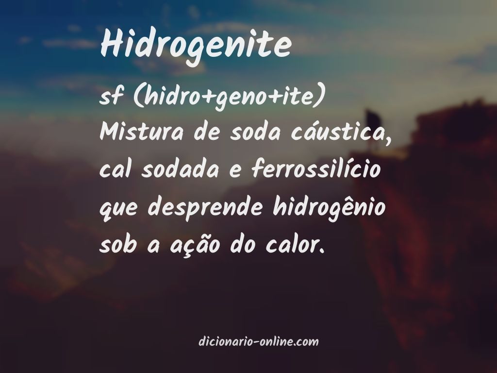 Significado de hidrogenite