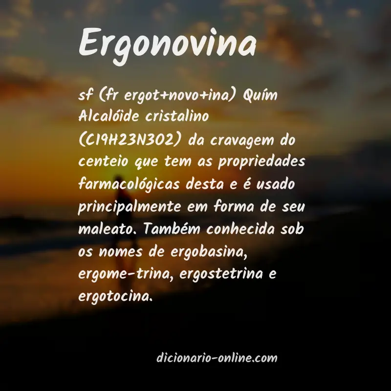 Significado de ergonovina