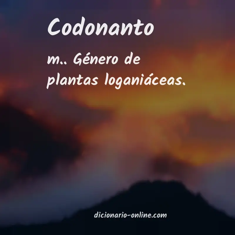 Significado de codonanto