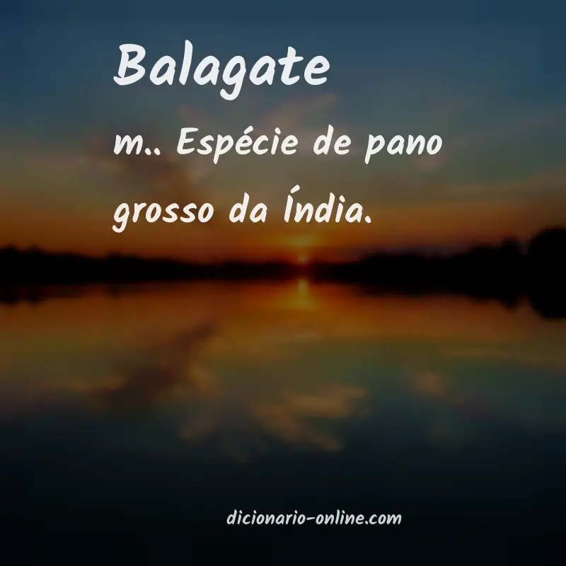 Significado de balagate