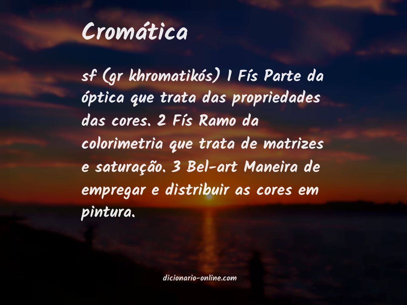 Significado de cromática