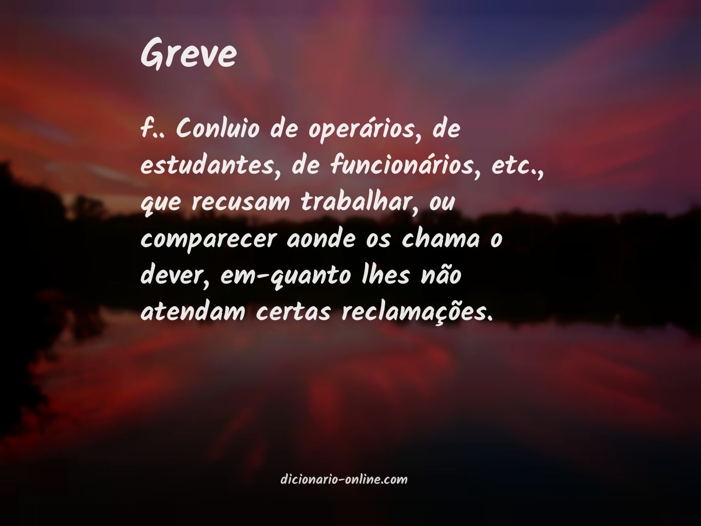 Significado de greve