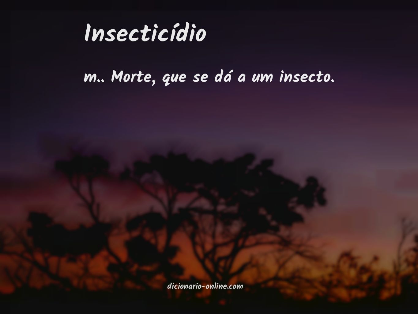 Significado de insecticídio