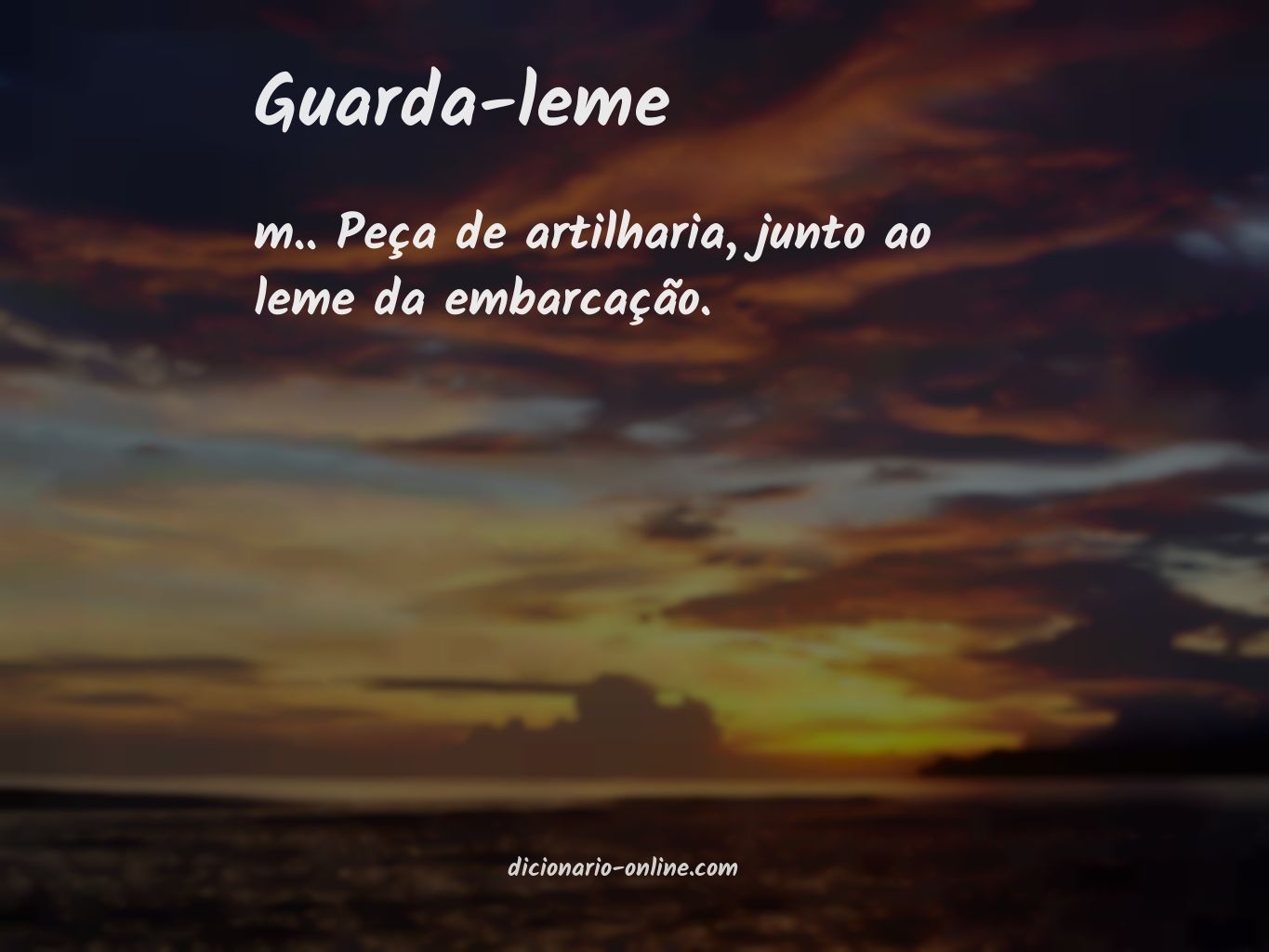 Significado de guarda-leme