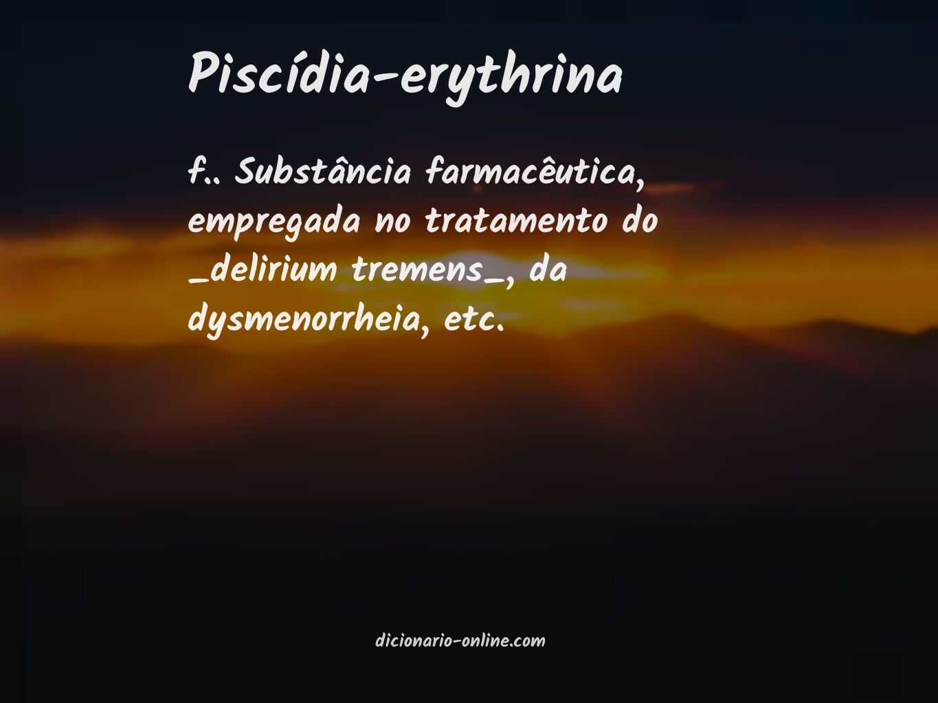 Significado de piscídia-erythrina