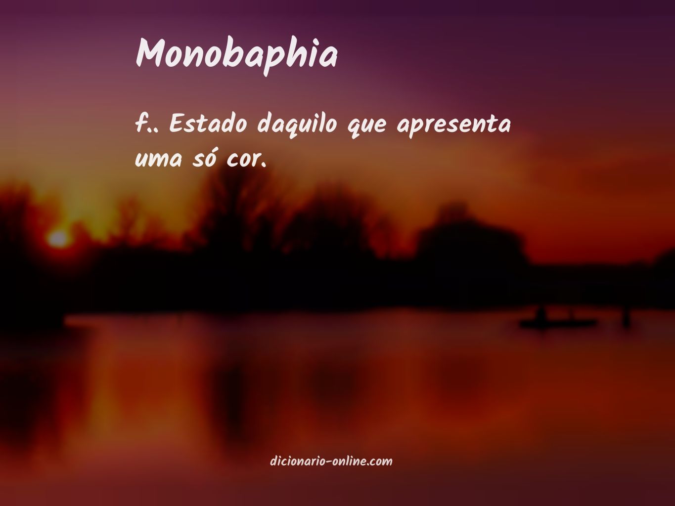 Significado de monobaphia