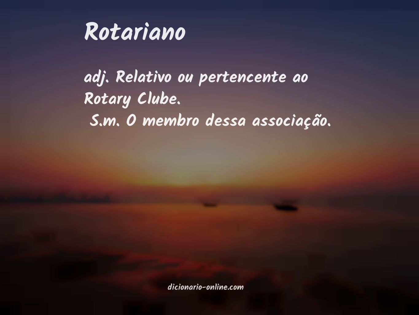 Significado de rotariano