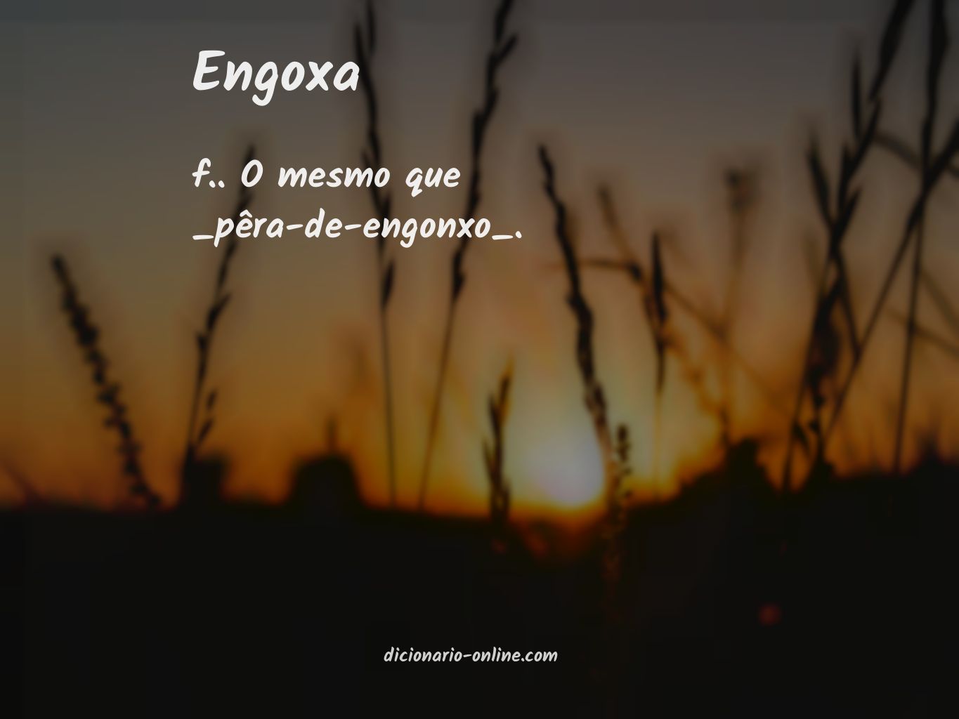 Significado de engoxa