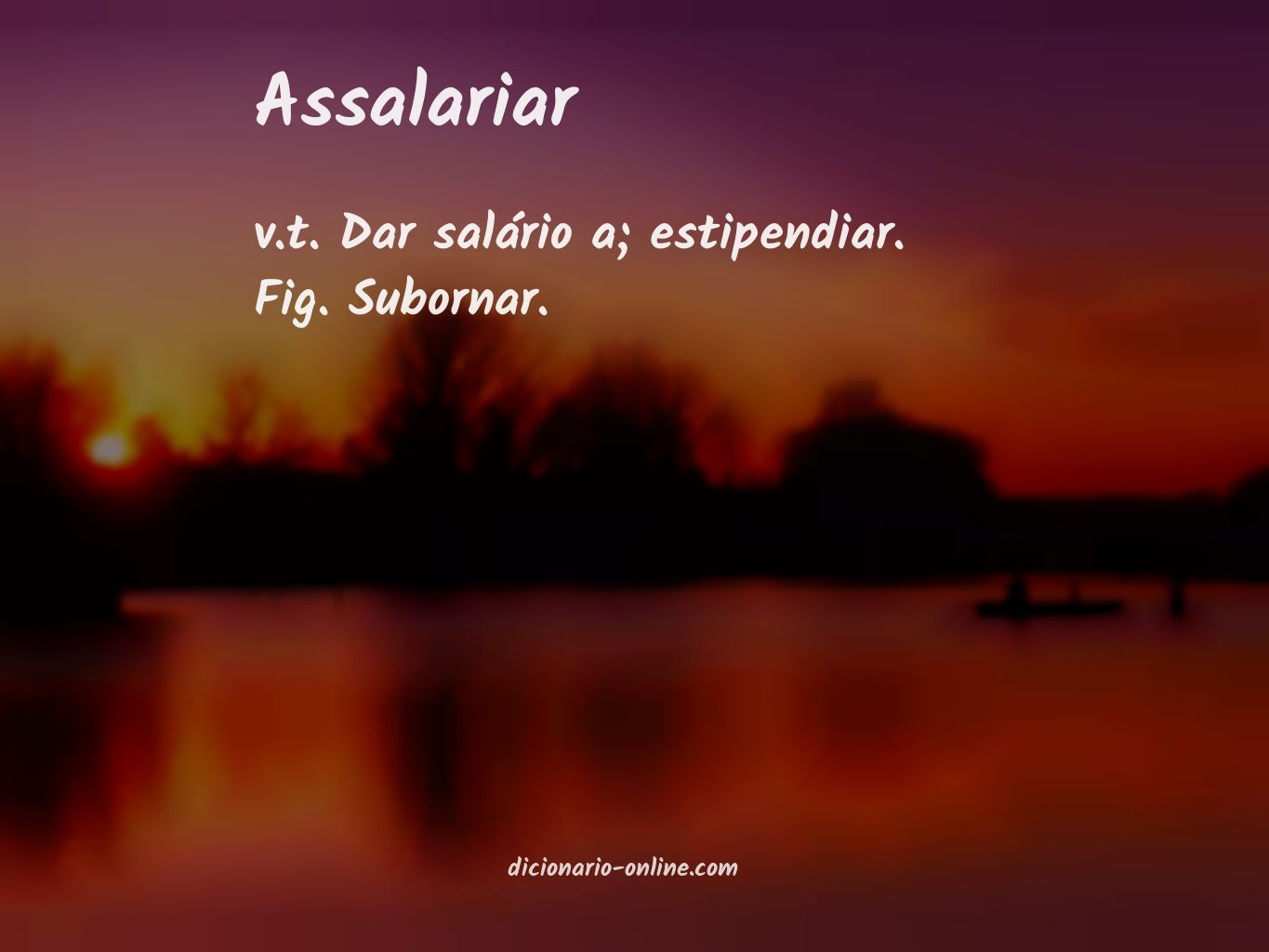 Significado de assalariar