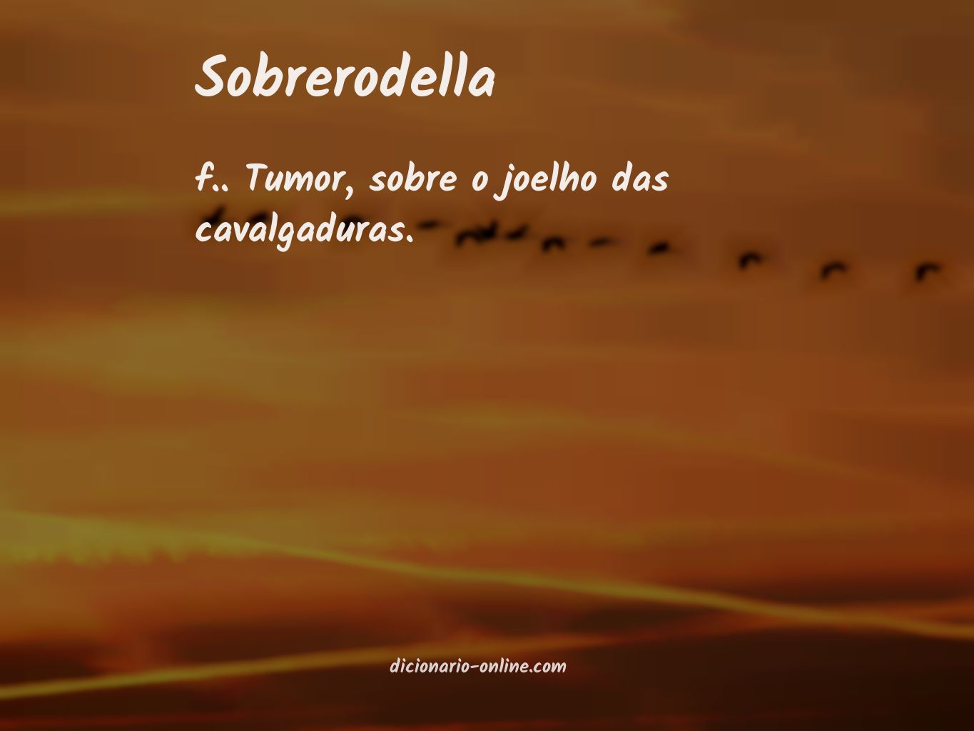 Significado de sobrerodella