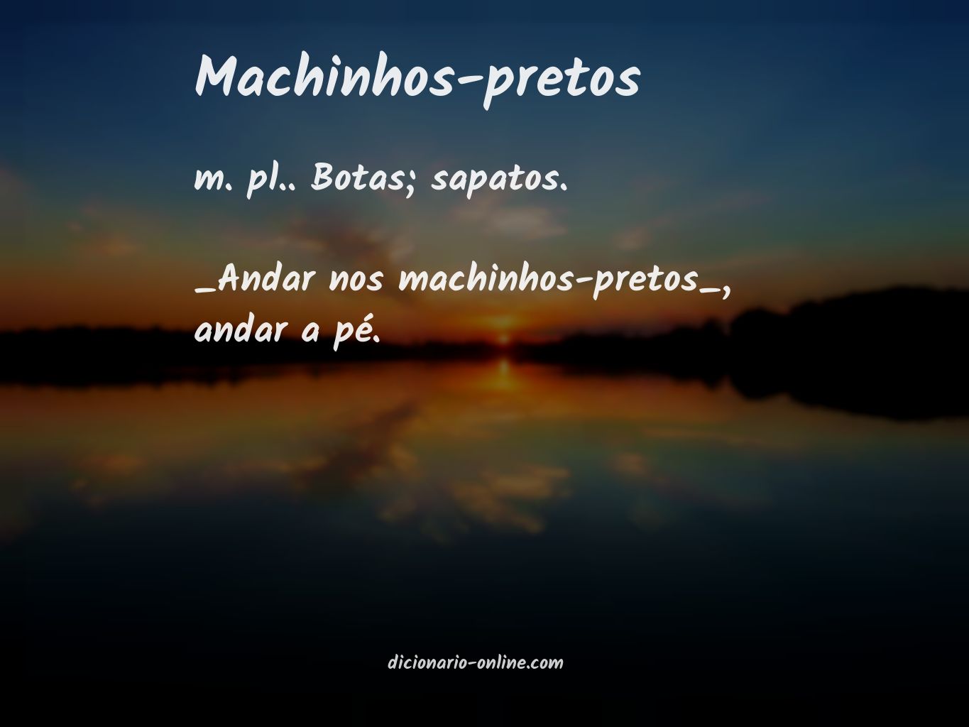 Significado de machinhos-pretos