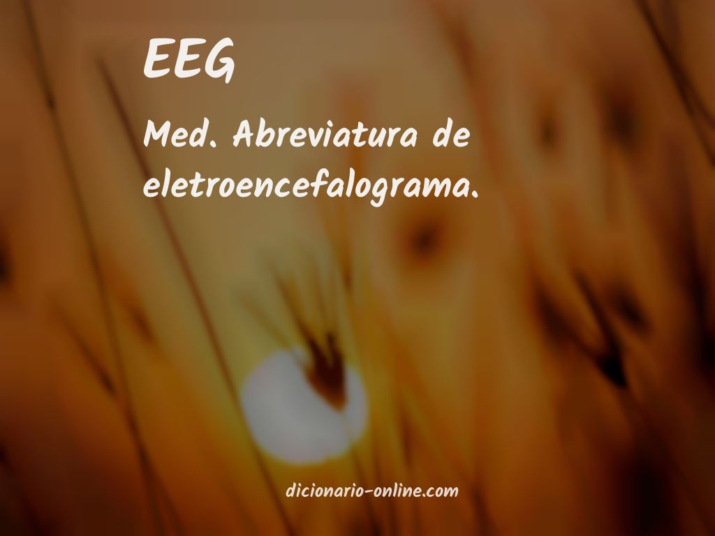 Significado de EEG