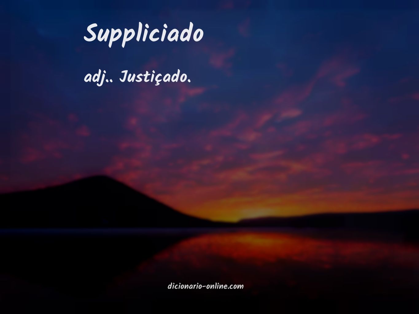 Significado de suppliciado