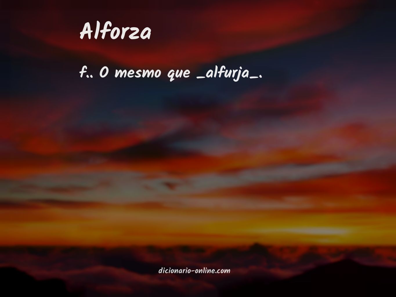 Significado de alforza