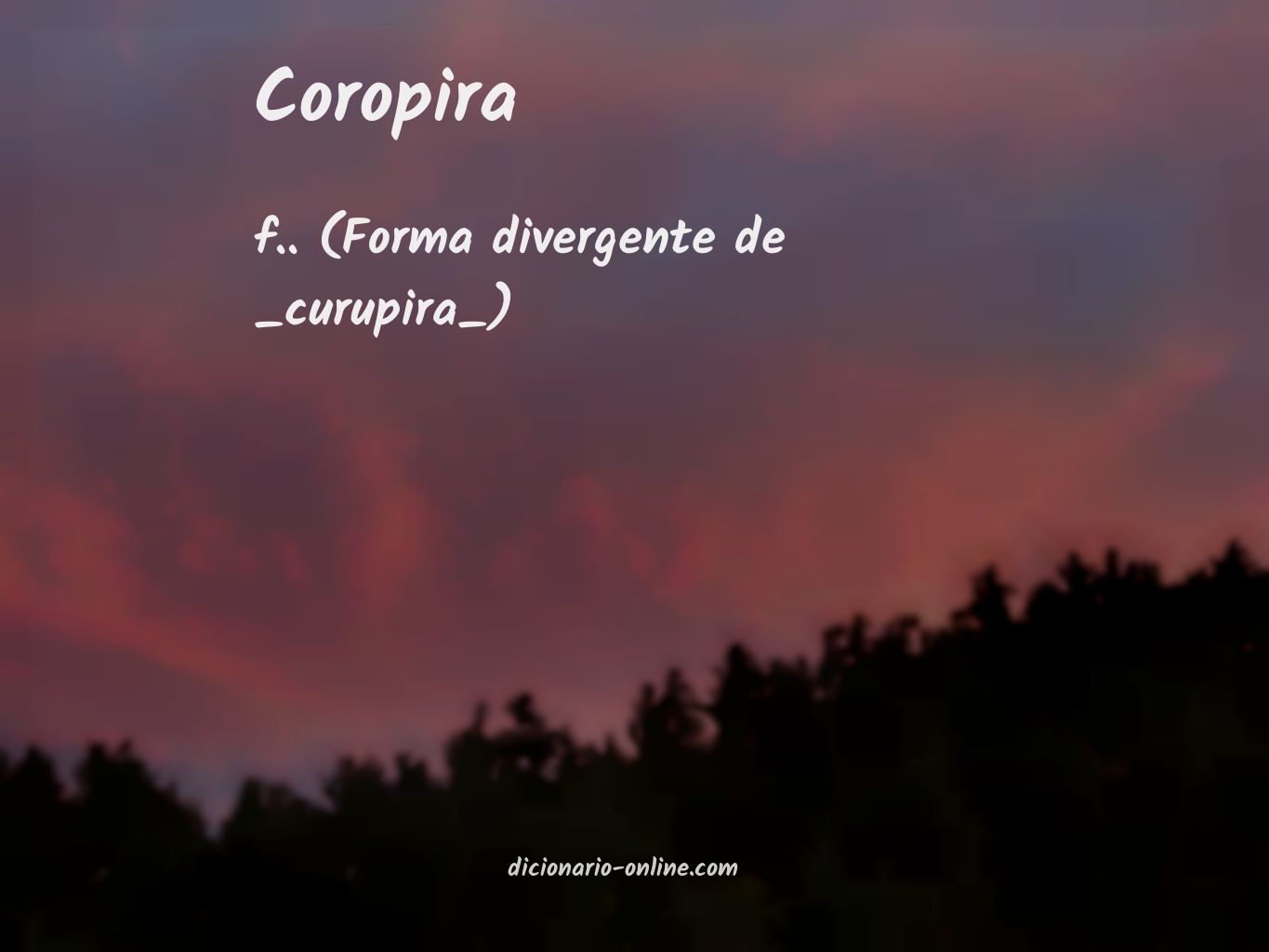 Significado de coropira