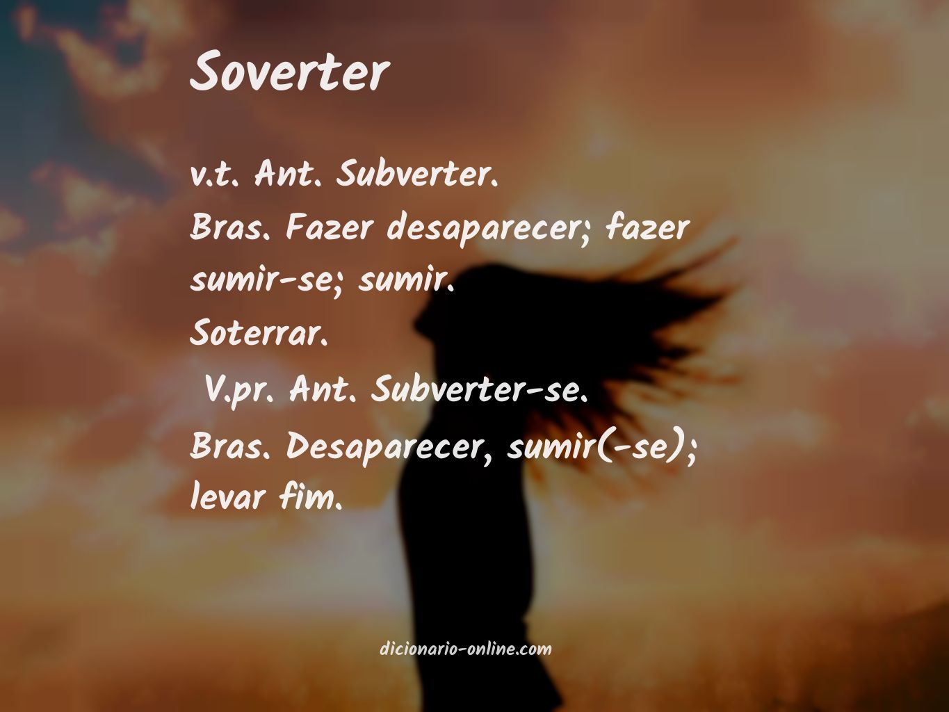 Significado de soverter