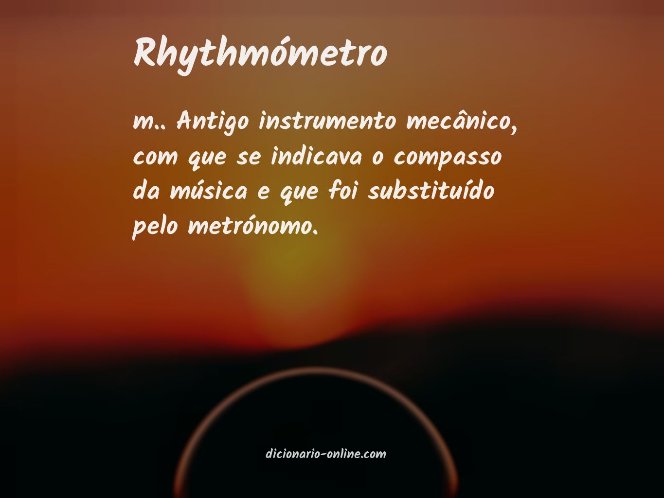 Significado de rhythmómetro