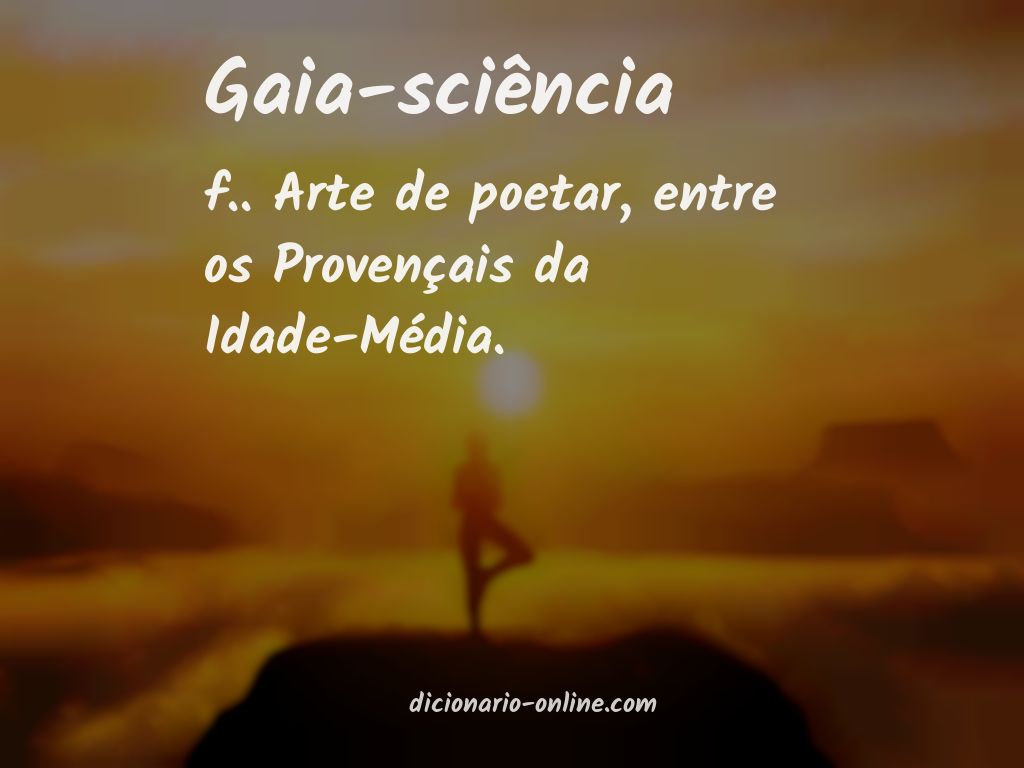 Significado de gaia-sciência