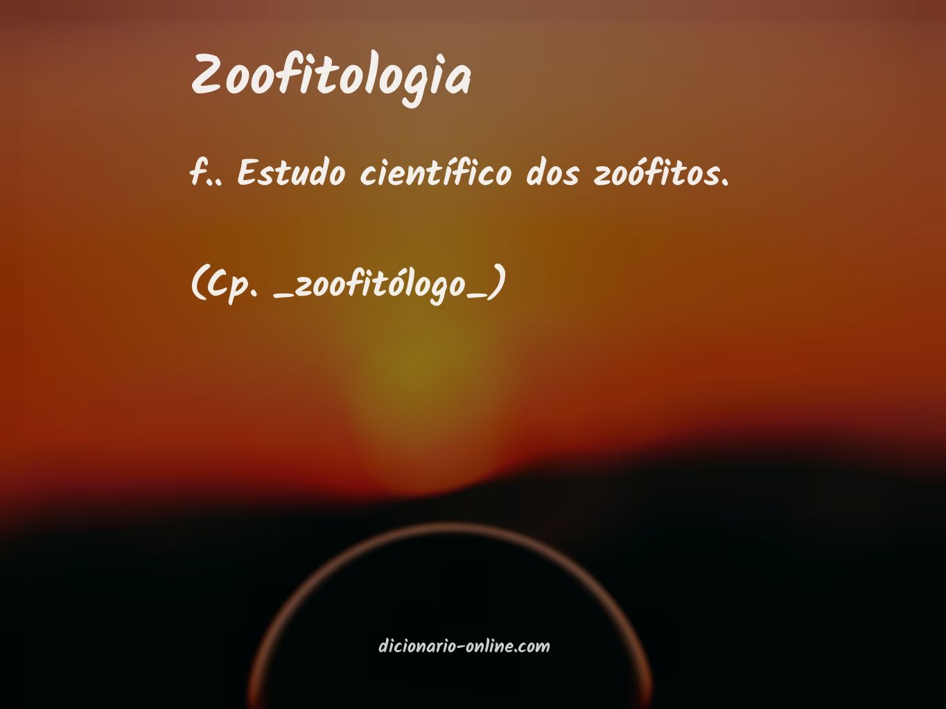 Significado de zoofitologia