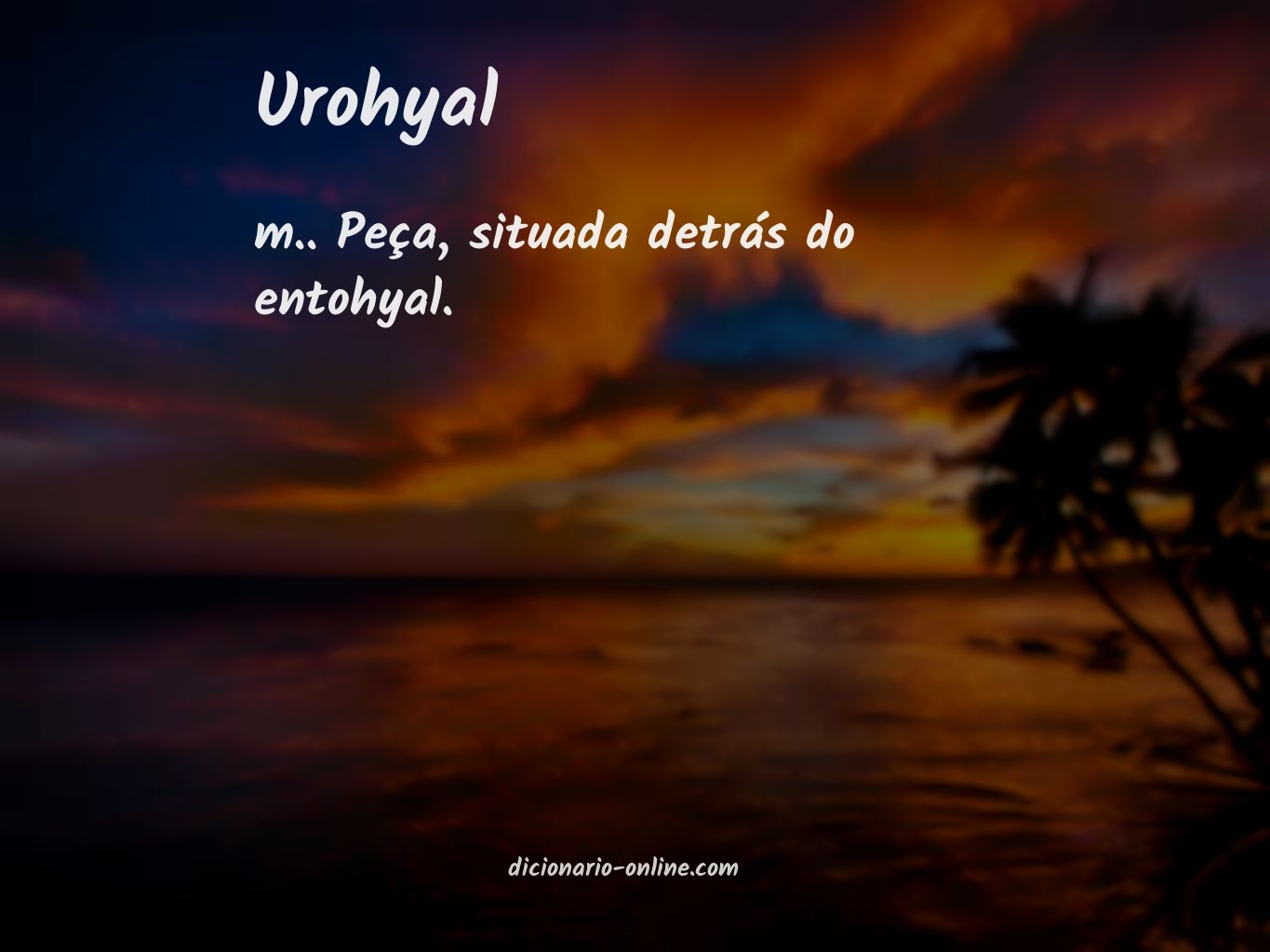 Significado de urohyal