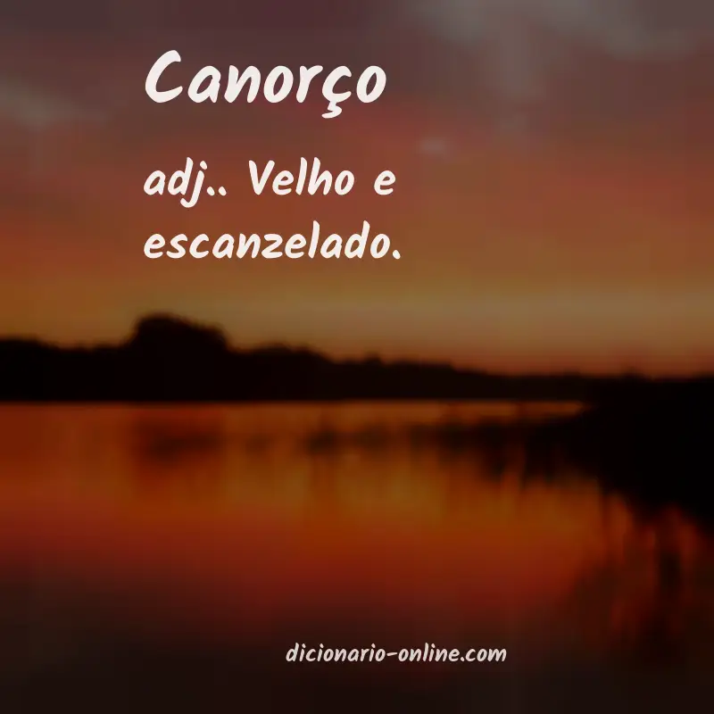 Significado de canorço