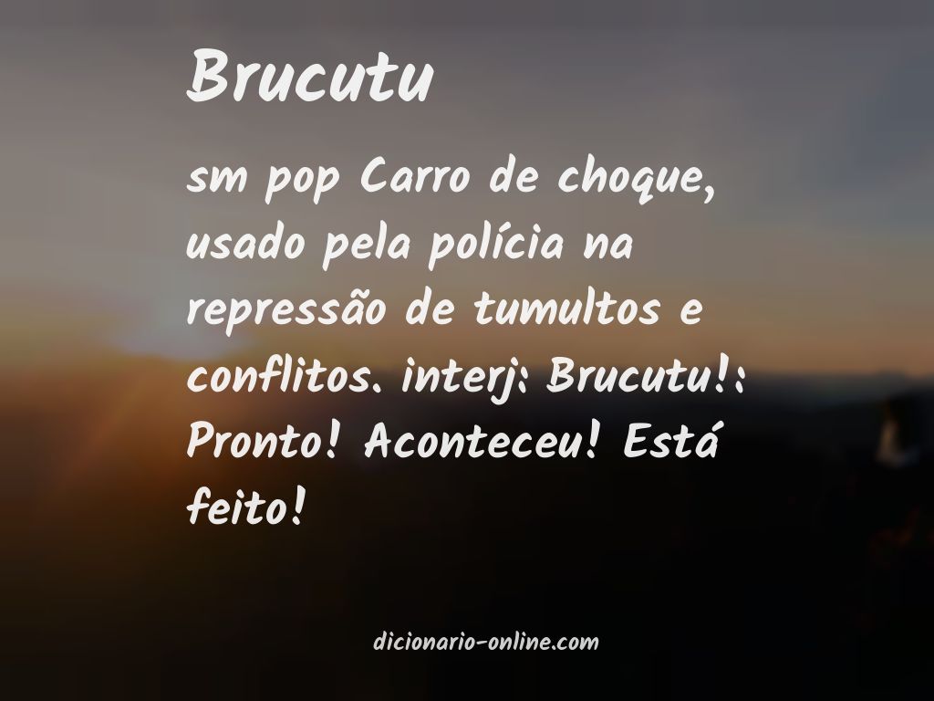 Significado de brucutu