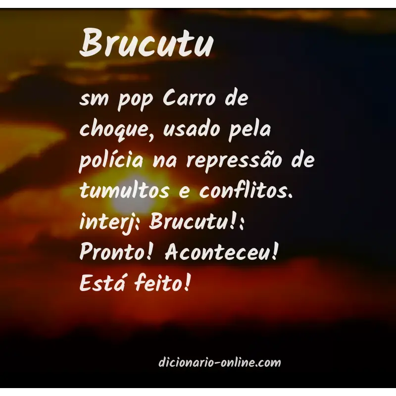 Significado de brucutu