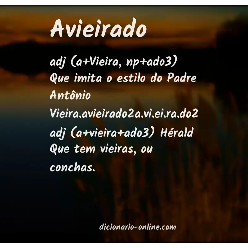 Significado de avieirado