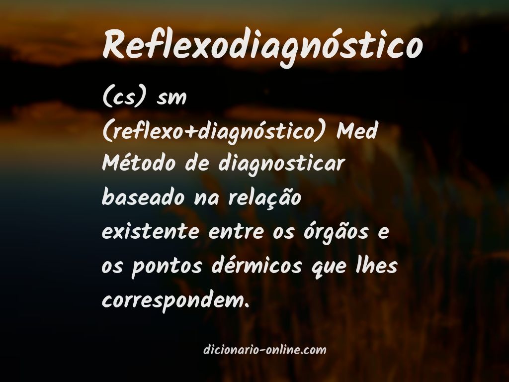 Significado de reflexodiagnóstico