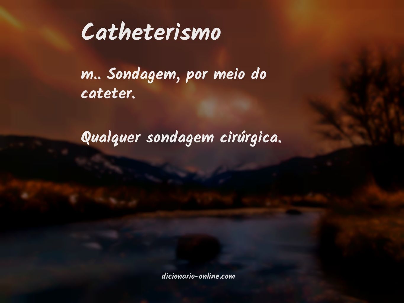 Significado de catheterismo