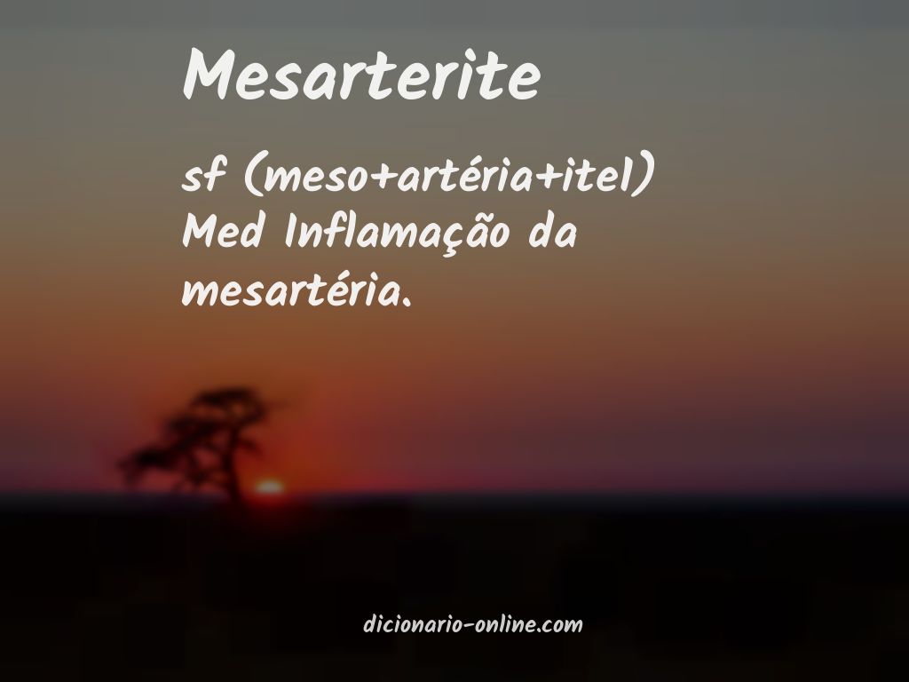 Significado de mesarterite